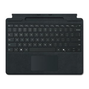 لوحة مفاتيح Microsoft Surface Pro مقاس 13 بوصة مع مكان لتخزين القلم، متوافقة مع إصدار الجيل 11، مزودة بمفتاح Copilot، عربي / إنجليزي – أسود