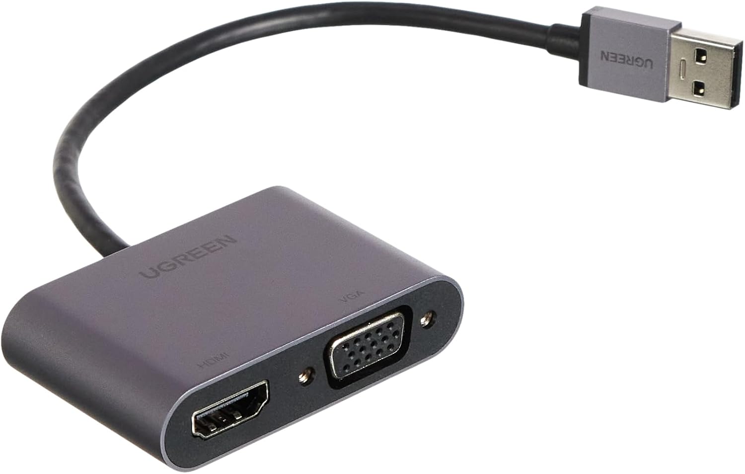 محول يوجرين من منفذ USB 3.0 إلى منفذي HDMI و VGA