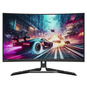 شاشة كمبيوتر العاب المنحنية لينوفو ليجون R32qc-30 مقاس 31.5 بوصة 2560X1440 2K QHD، تقنية العرض VA، معدل التحديث 180 هيرتز، سرعة الإستجابة 0.5