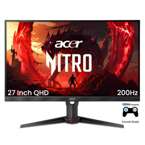 شاشة ألعاب ايسر نيترو XV270 بمقاس 27 بوصة 2k دبليو كيو اتش دي HDR10 ،2560x1440، تقنية العرض IPS، معدل التحديث 200 هيرتز، سرعة الاستجابة 0.5