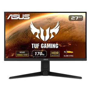 اسوس تف VG27AQ1A شاشة كمبيوتر العاب 27 بوصه دبليو كيو اتش دي 2560x1440 تقنية العرض IPS معدل التحديث 170 هيرتز