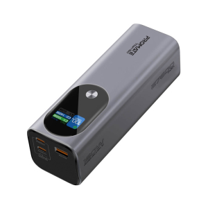 باور بانك بروميت Titan-160 محمول بسعة 27600 مللي أمبير فائق النحافة، بقدرة شحن 160 واط، مزود بمنافذ3.1 USB-C بقوة شحن 140 واط، منفذ 3.0 USB-A